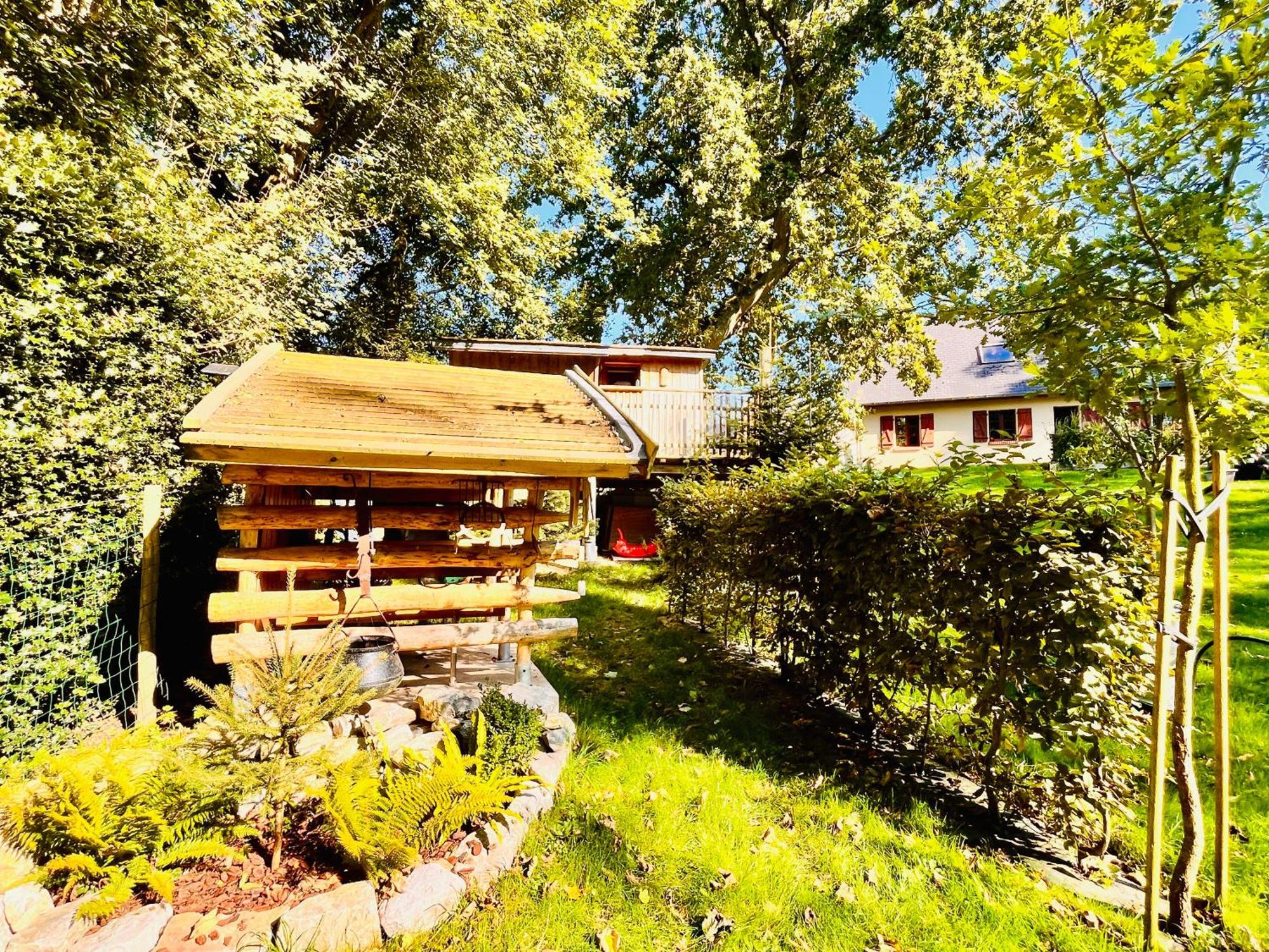 La Cabane Perchee Du Trappeur Écrainville 外观 照片